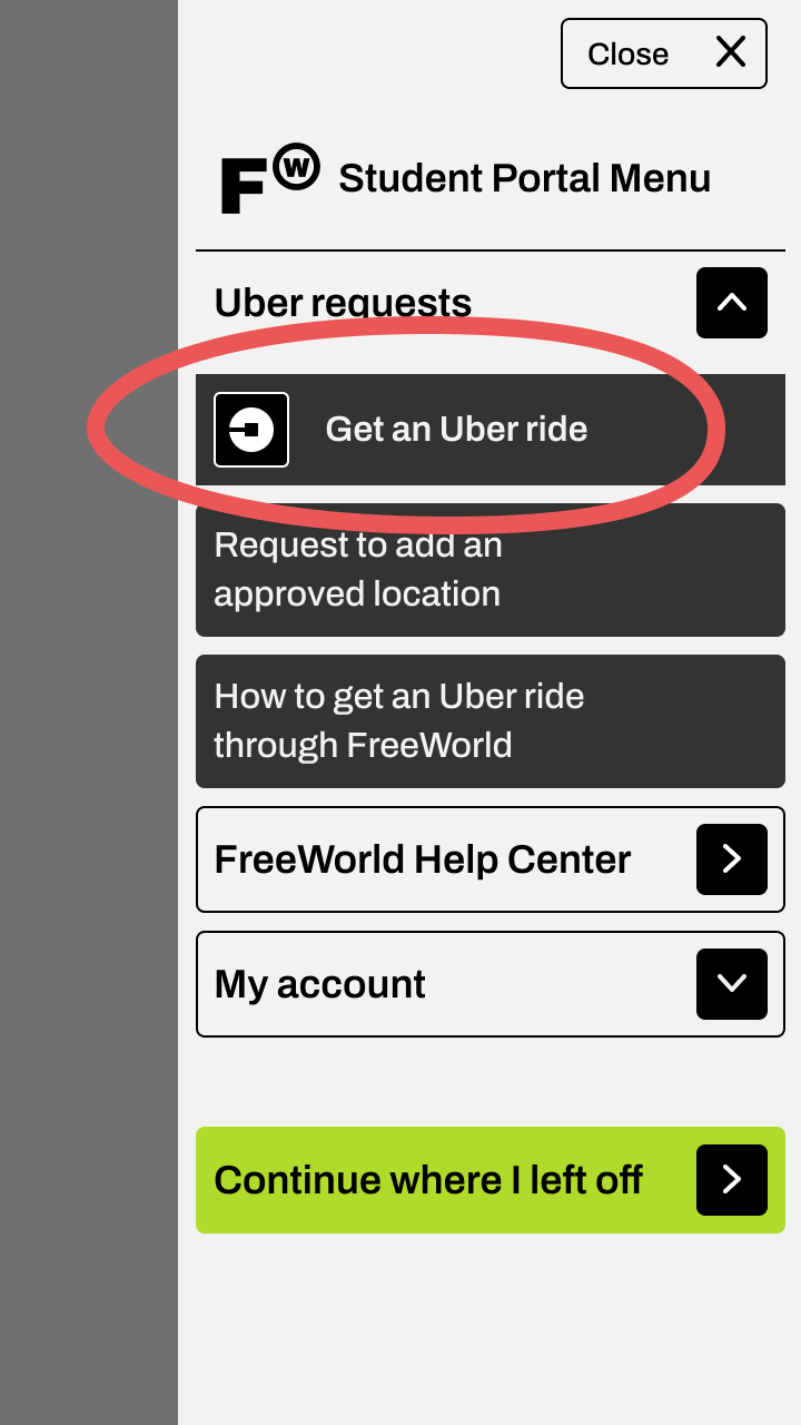 Request Ubers to custom locations – FreeWorld